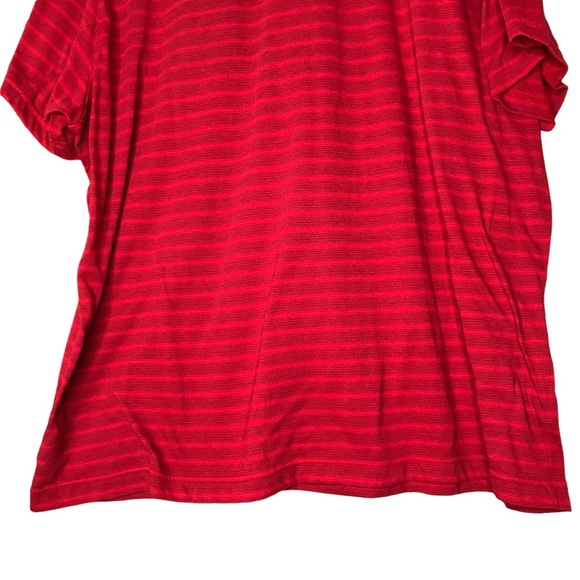 Mountain Hardwear 1/4 Zip Polo Shirt Performance Gear Red Stripes Men's XXL - Picture 11 of 12